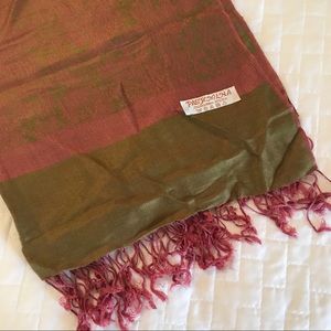 Olive & Pink Pashmina